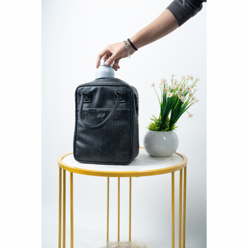 Koi Lunch Bag | Black - Image 5