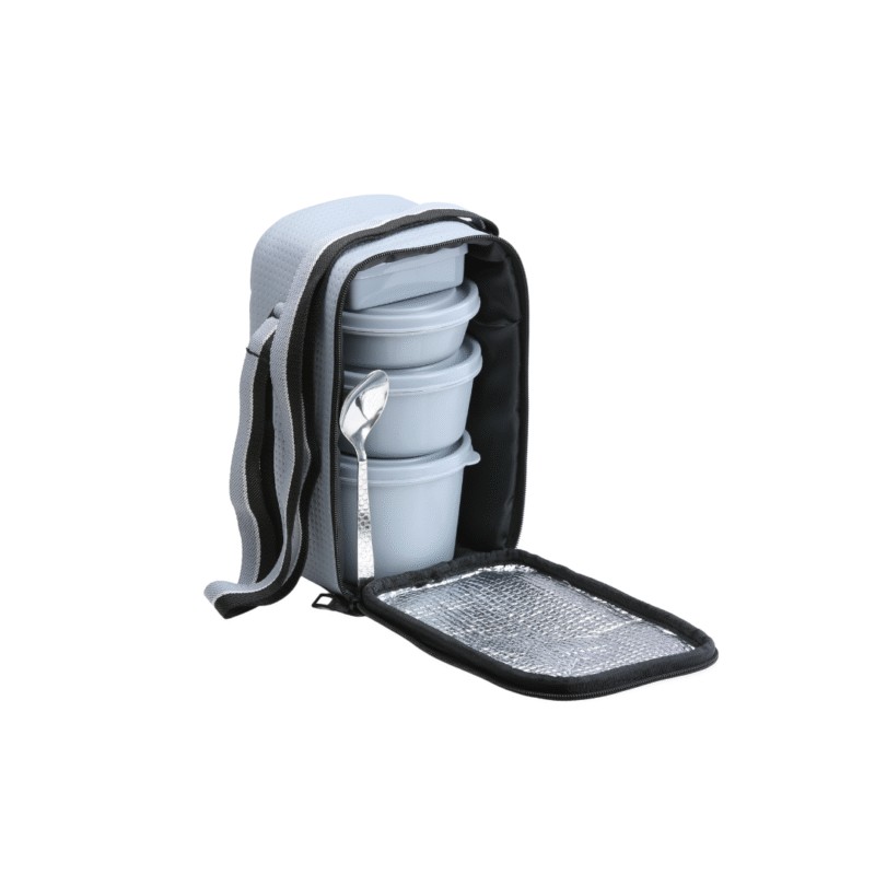 KOI TiffinPro Stainless Steel Leak-Proof Lunch Box Set Grey - Image 2