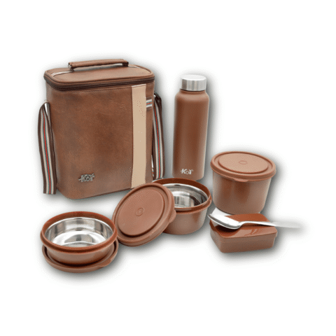 KOI Luxe Lunch Box Set (Mempis Brown))