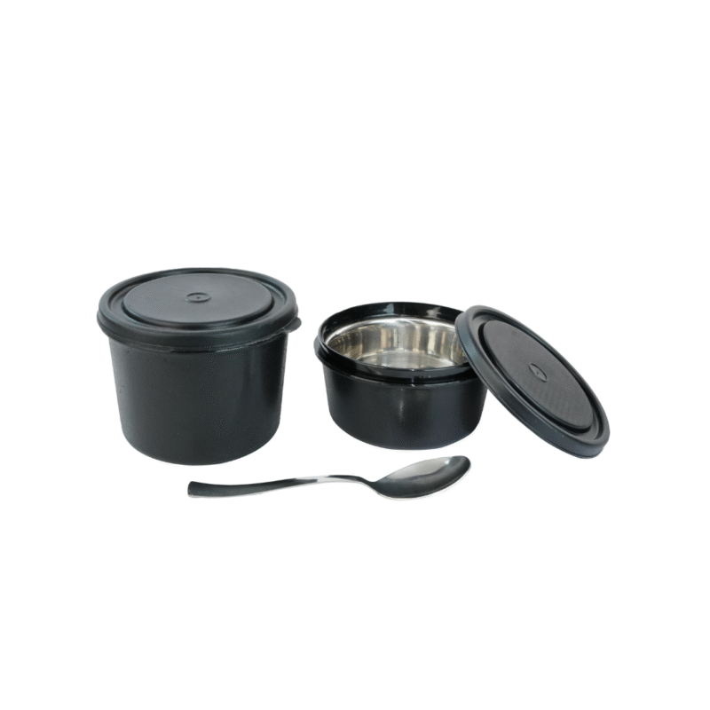 KOI TiffinPro Stainless Steel Leak-Proof Lunch Box Set Black croco - Image 3