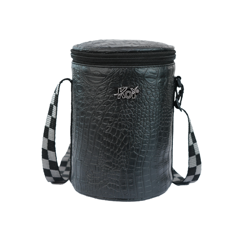 KOI TiffinPro Stainless Steel Leak-Proof Lunch Box Set IBlack Croco and Grey - Image 2