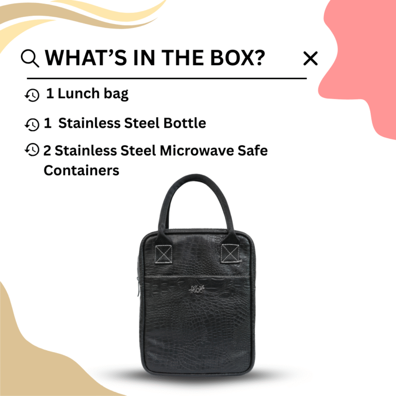 Koi Lunch Bag | Black - Image 7