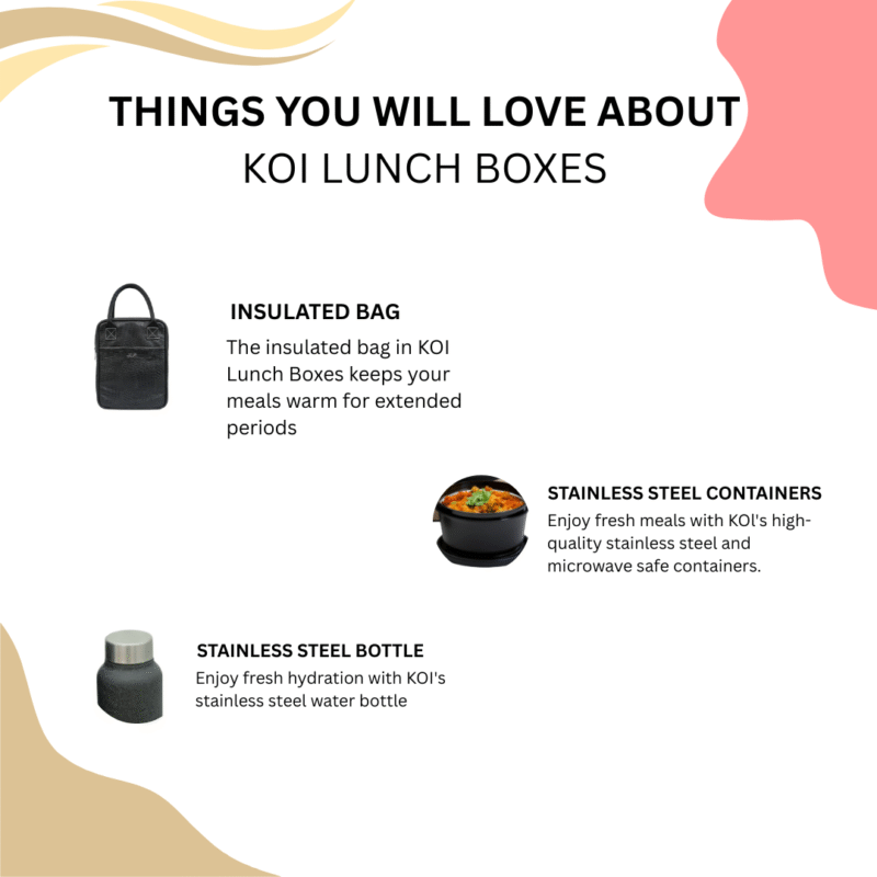 Koi Lunch Bag | Black - Image 8
