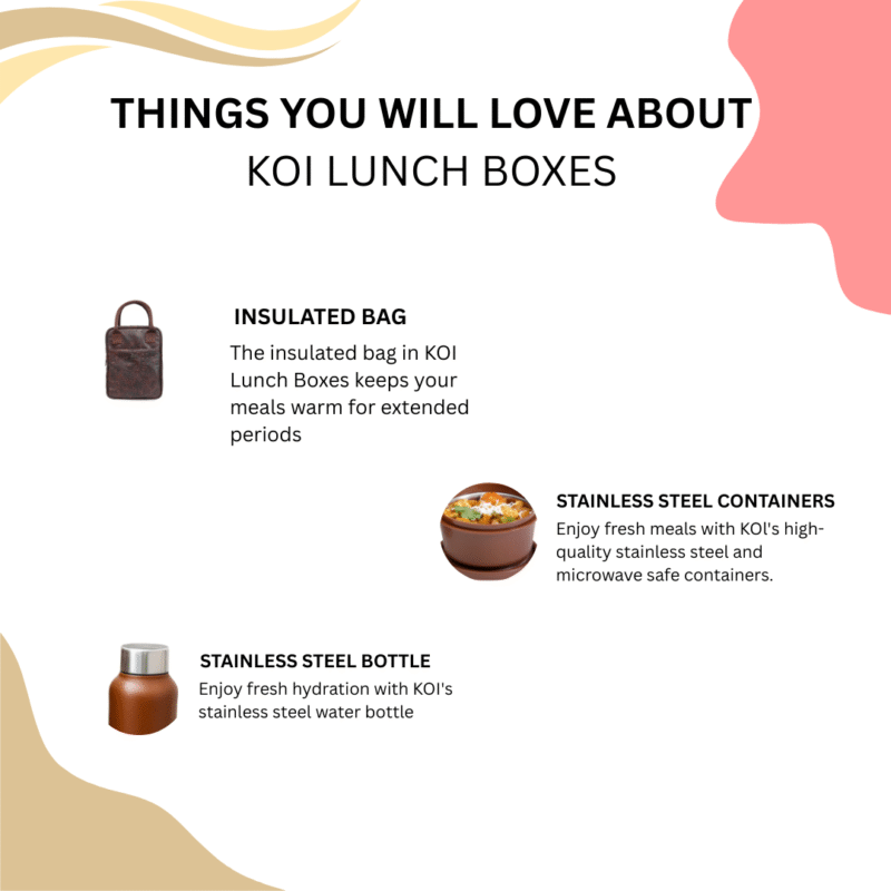 KOI Lunch Bag | Brown Croko - Image 10