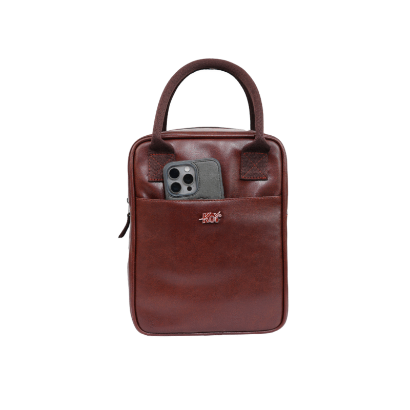 Koi Lunch Bag  | Brown - Image 6