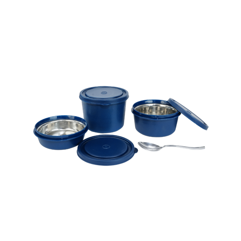 KOI TiffinPro Stainless Steel Leak-Proof Lunch Box Set Blue - Image 3