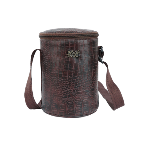 KOI TiffinPro Stainless Steel Leak-Proof Lunch Box Set Brown Croco