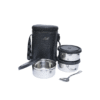 KOI TiffinPro Stainless Steel Leak-Proof Lunch Box Set Color-Black