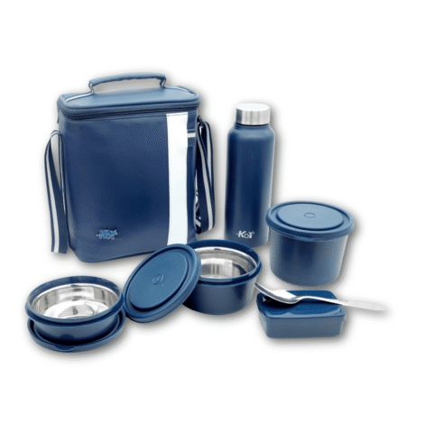 KOI Luxe Lunch Box Set (Blue))