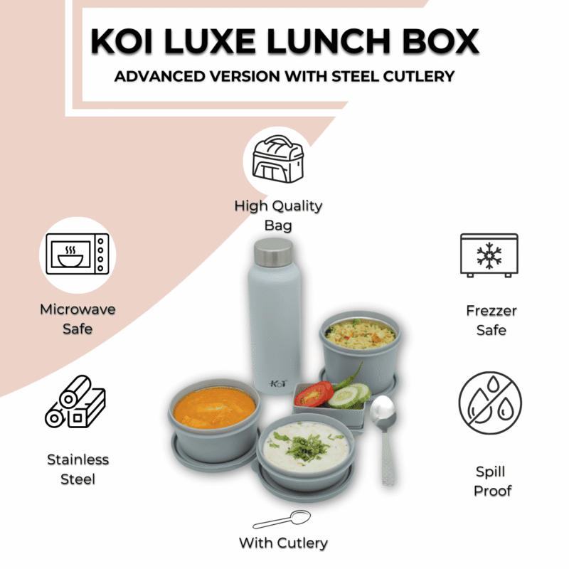 KOI PRO Lunch Box Set (Grey) - Image 4