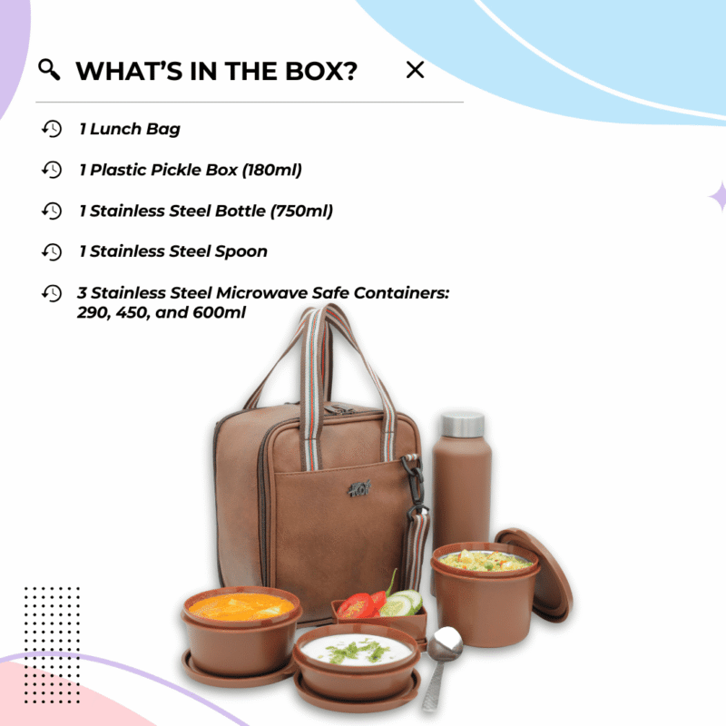 KOI PRO Lunch Box Set (Memphis Brown) - Image 3