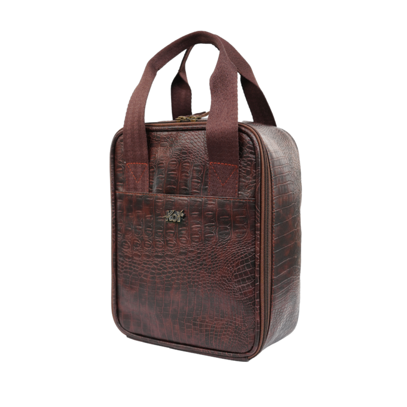 KOI Lunch Bag | Brown Croko - Image 7